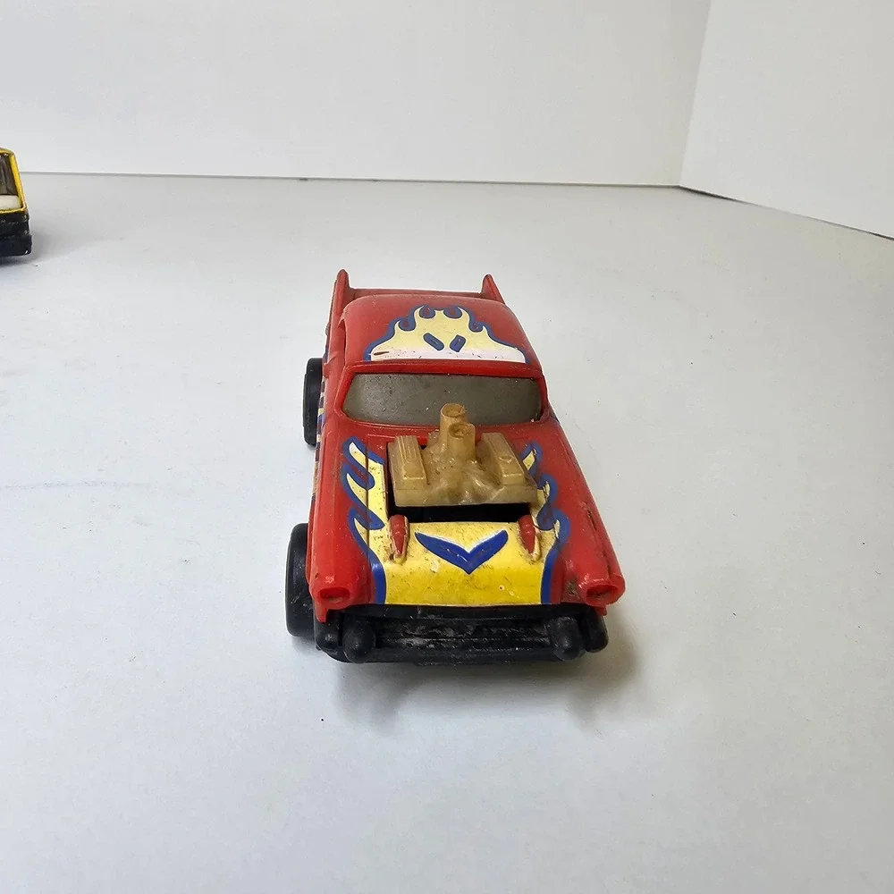 Marchon Road Busters 1957 Chevy Bel Air Slot Car Red Flame Hot Rod 1988 Vintage